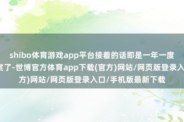 shibo体育游戏app平台接着的话即是一年一度的东映特摄粉丝大赏了-世博官方体育app下载(官方)网站/网页版登录入口/手机版最新下载