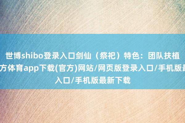 世博shibo登录入口剑仙（祭祀）特色：团队扶植-世博官方体育app下载(官方)网站/网页版登录入口/手机版最新下载