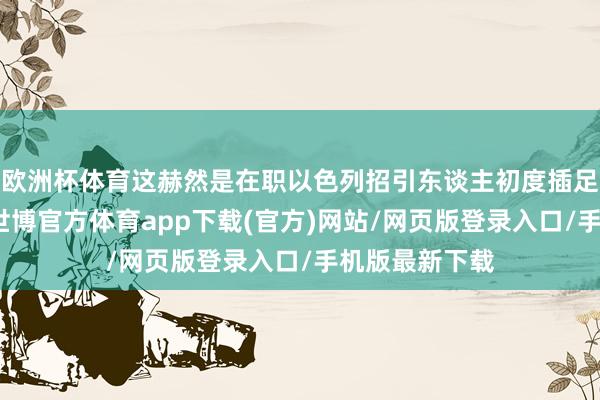 欧洲杯体育这赫然是在职以色列招引东谈主初度插足叙利亚疆土-世博官方体育app下载(官方)网站/网页版登录入口/手机版最新下载
