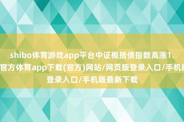 shibo体育游戏app平台中证概括债指数高涨1.74%-世博官方体育app下载(官方)网站/网页版登录入口/手机版最新下载