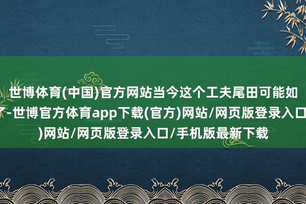 世博体育(中国)官方网站当今这个工夫尾田可能如故规复的差未几了-世博官方体育app下载(官方)网站/网页版登录入口/手机版最新下载